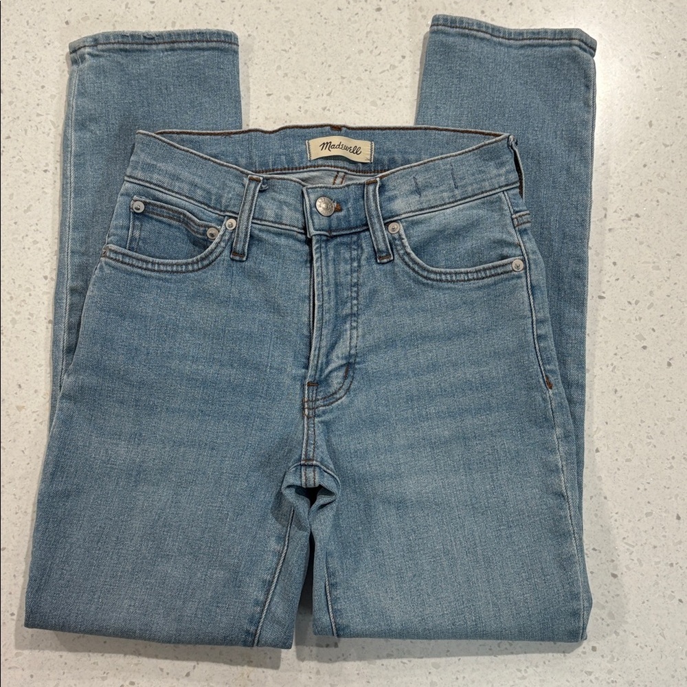 Madewell Women's Denim Mid Rise Skinny Perfect Vintage Jeans Light Blue Size 24